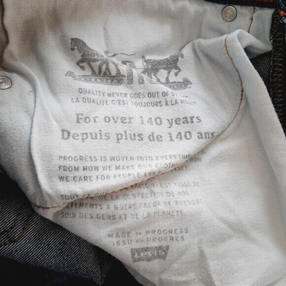 LEVI'S 514 Straight Fit Medium Wash Blue Jeans Men's Sz 32 - Picture 13 of 14